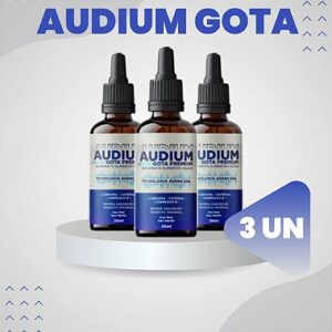 Audium Gota Premium: Gotas naturais para cuidar da audição de forma eficaz. Fortaleça sua saúde auditiva com resultados visíveis!